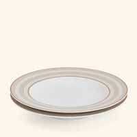 baccarat arcadia soup plate gold   platinum 23cm set of 2