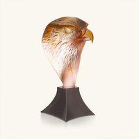Falcon Head Sculpture Medium Brown Limited Edition daum falcon head sculpture medium brown limited edition