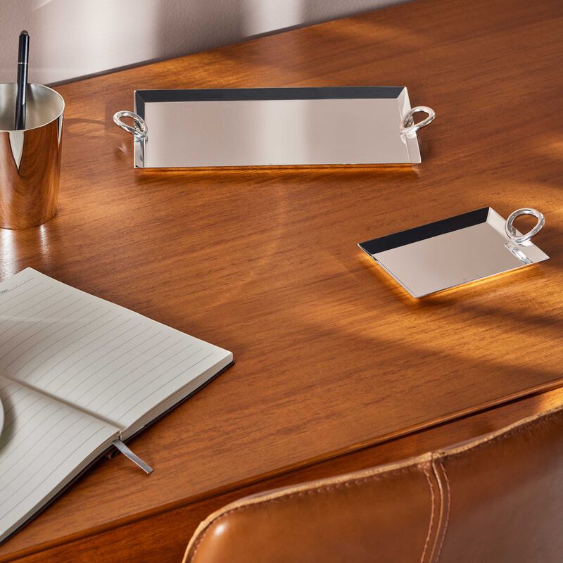 Vertigo Business Card Tray Silver Plated christofle vertigo business card tray silver plated