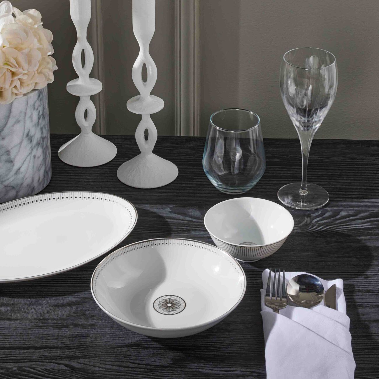 كريستوفل وعاء حساء مالميزون إمبيريال أبيض 19 سم