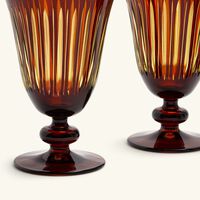 Prism Wine Glasses Amber Set of 4 l objet prism wine glasses amber set of 4