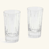christofle iriana highball drinking glass clear set of 2