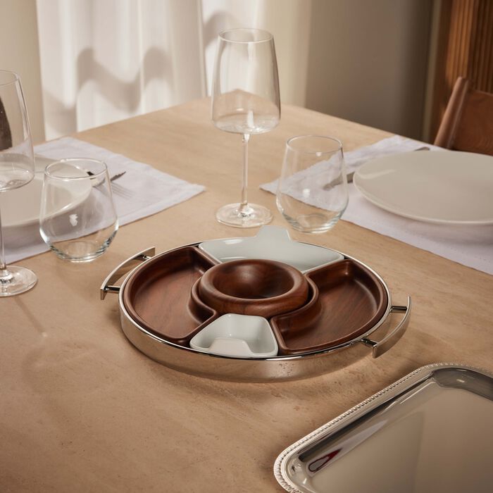 Mood Serving Tray Medium Stainless Steel christofle mood serving tray medium stainless steel