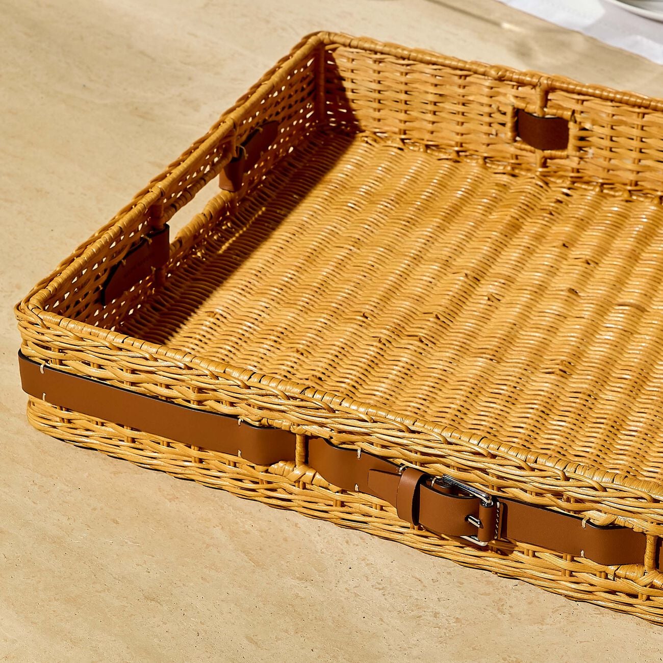 Bailey Serving Tray Rectangular Large Brown ralph lauren home bailey serving tray rectangular large brown