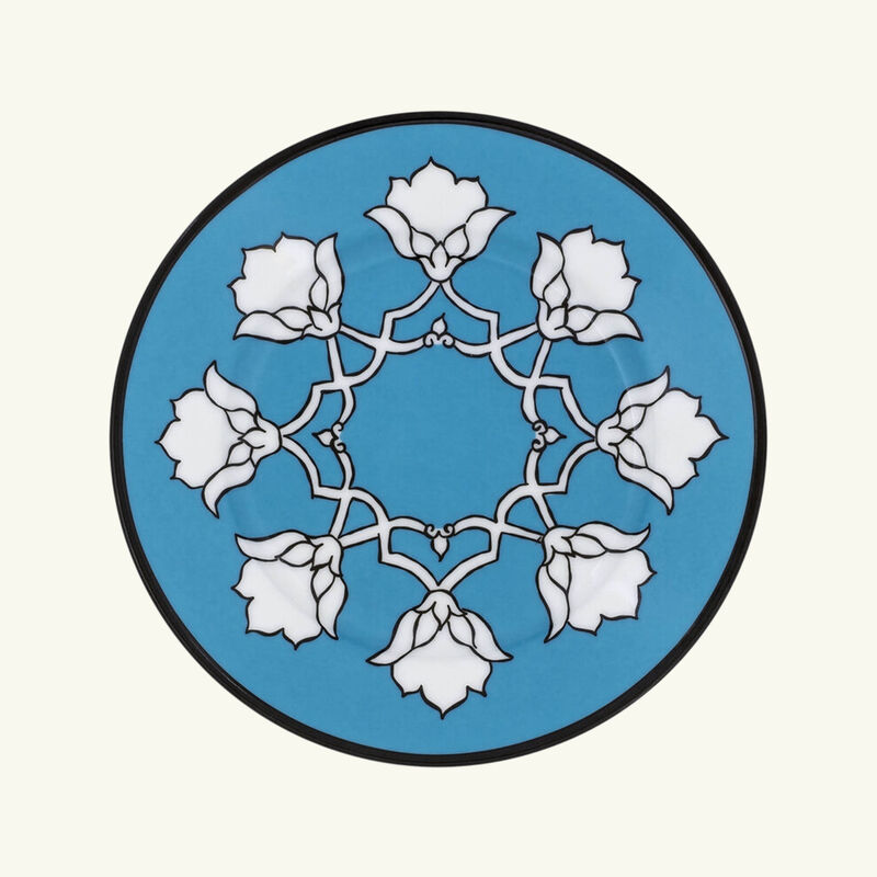 pinto paris jaipur bread plate round blue 15cm