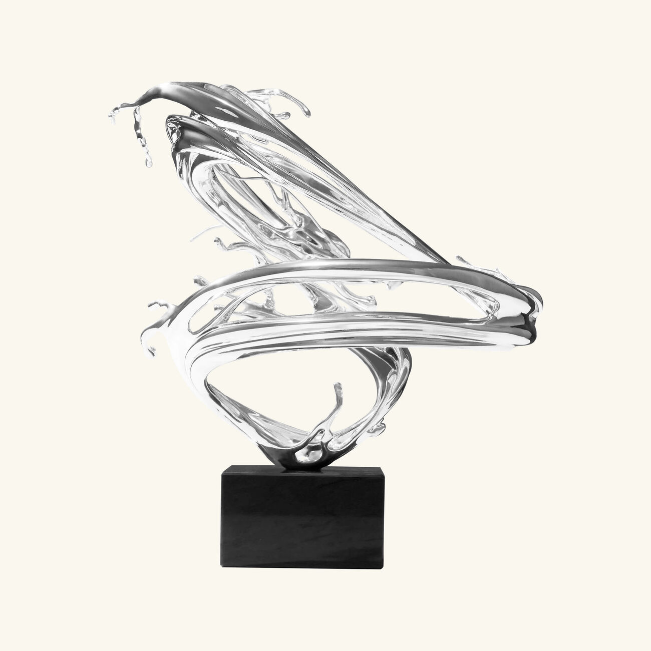 Xingyun The Flowing Dragon Figurine Large Silver Plated christofle xingyun the flowing dragon figurine large silver plated