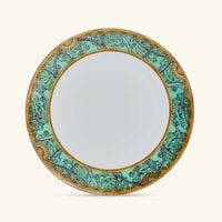 versace scala del palazzo plate round green 28cm