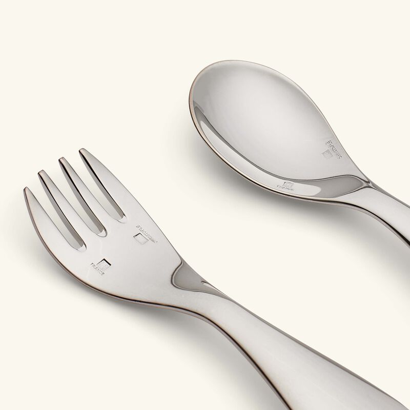 christofle beebee baby flatware silver plated set of 2