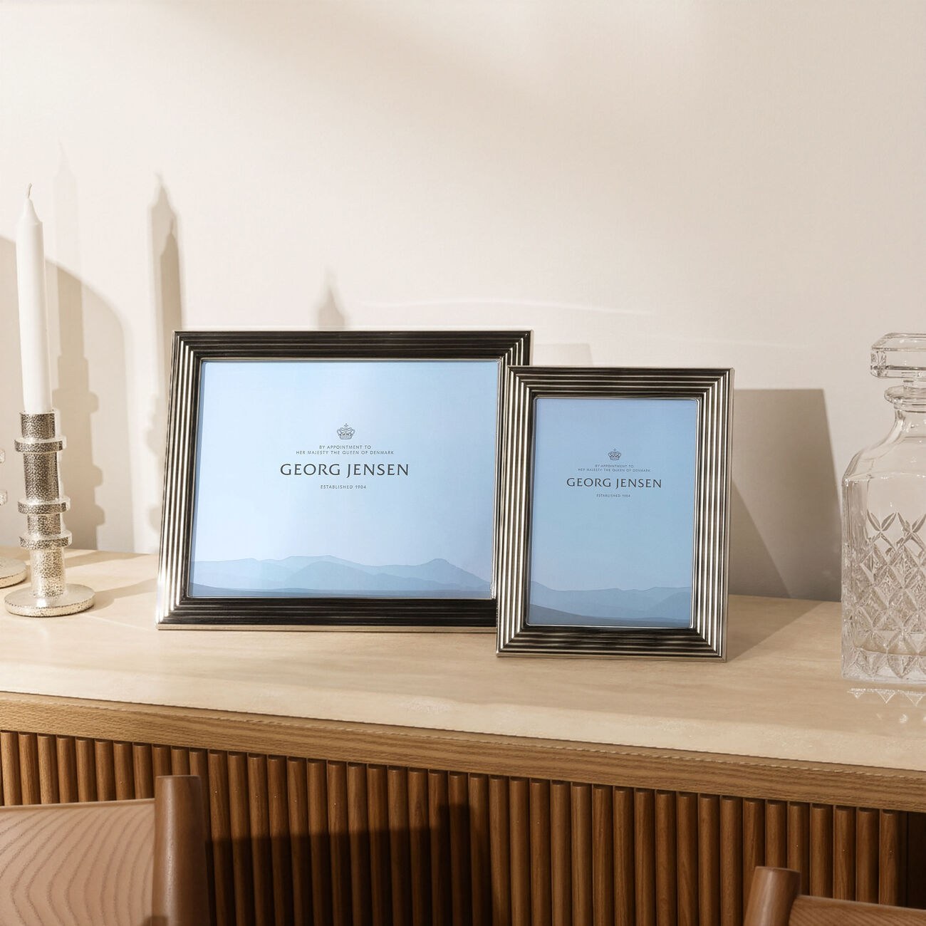 georg jensen bernadotte picture frame silver medium