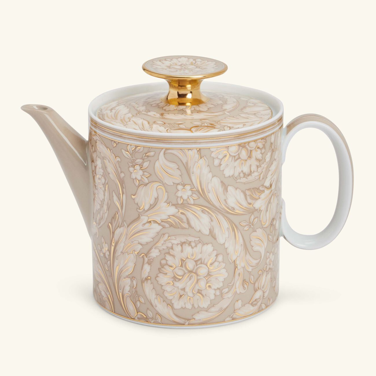 versace barocco beige tea pot 900 ml