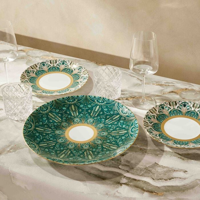 هافيلاند طبق الضيافة ريف دو نيل دائري أخضر 32 سم