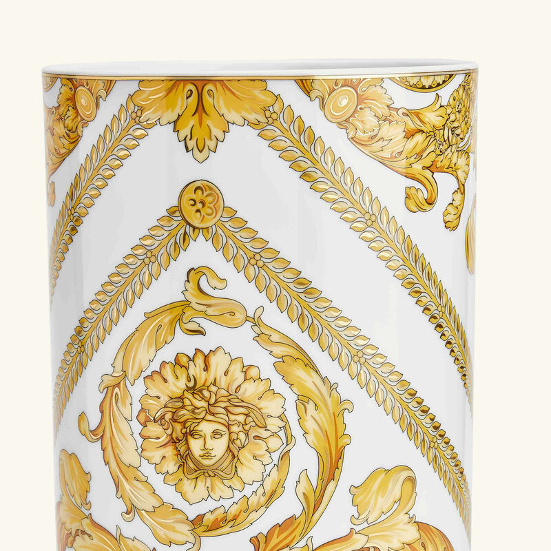 Medusa Rhapsody Vase Medium White versace medusa rhapsody vase medium white