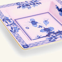Oriente Italiano Azalea Trinket Tray Square Small Pink ginori 1735 oriente italiano azalea trinket tray square small pink