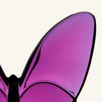 baccarat papillon lucky butterfly figurine mini pink