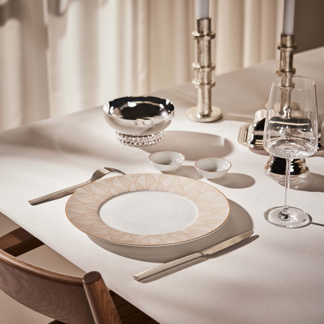 Malmaison Impériale Soup Plate Gold 27cm christofle malmaison imp riale soup plate gold 27cm