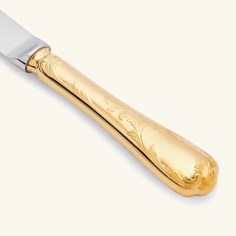 christofle marly dinner knife gold