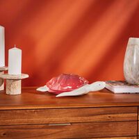 lladro turtle sculpture medium red