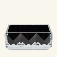 baccarat louxor tray rectangular small black