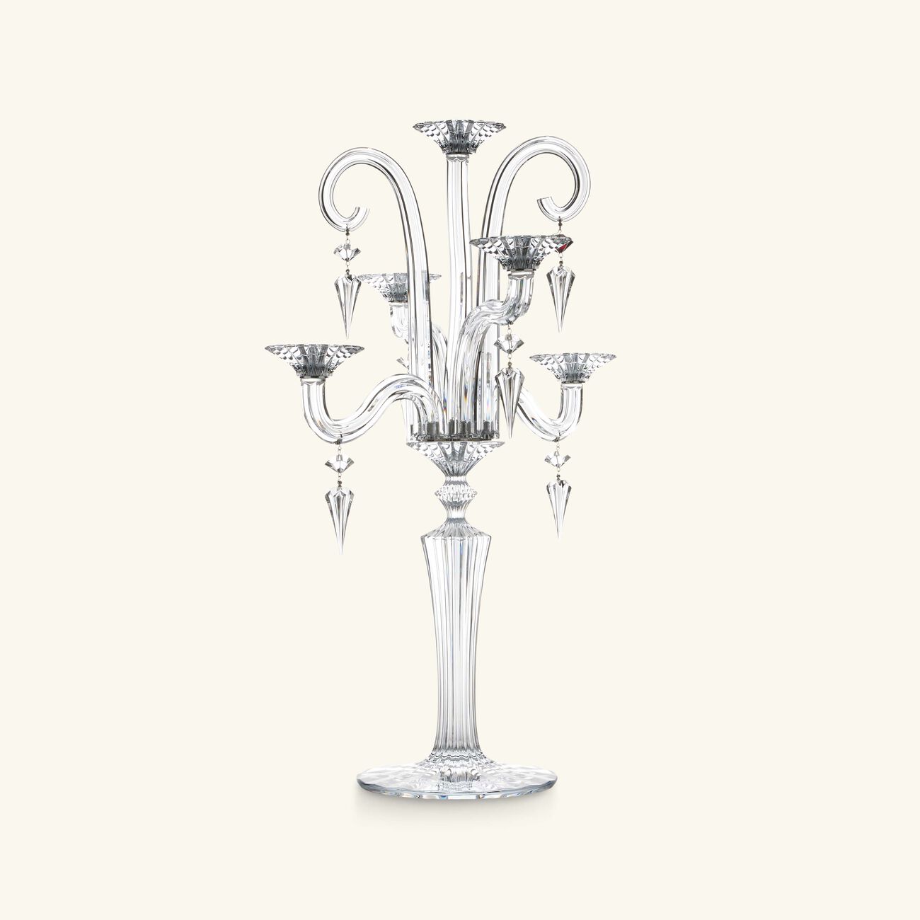 baccarat mille nuits candlelabra clear 5 candles