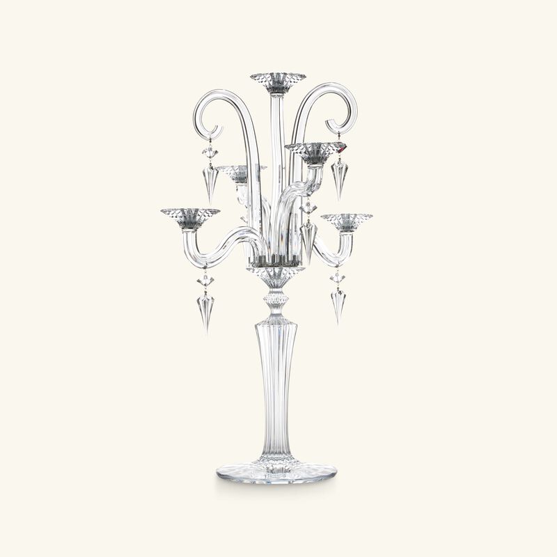 baccarat mille nuits candlelabra clear 5 candles
