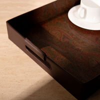 etro arnica serving tray square brown 41x32cm