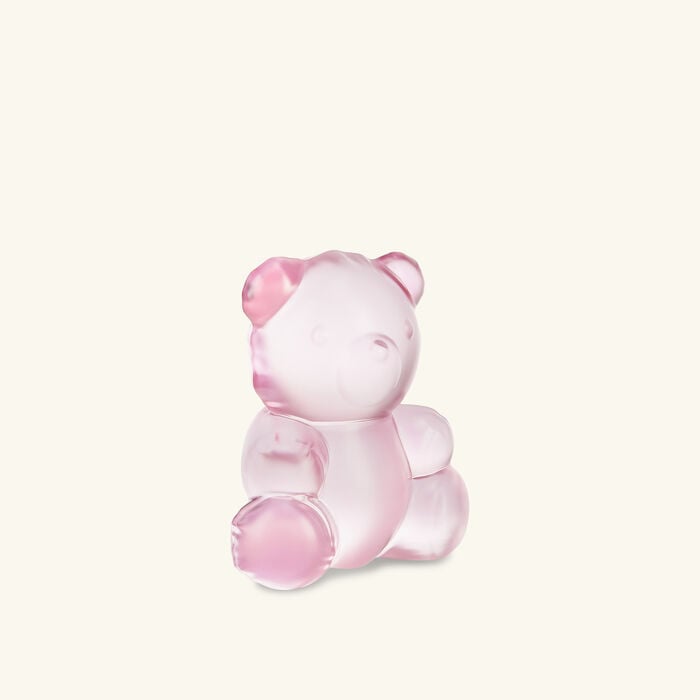 Teddy Air Sculpture Small Pink lalique teddy air sculpture small pink