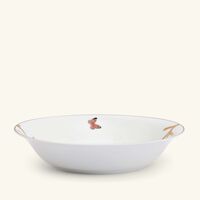 Aux Oiseaux Open Dish Round Gold 24cm bernardaud aux oiseaux open dish round gold 24cm