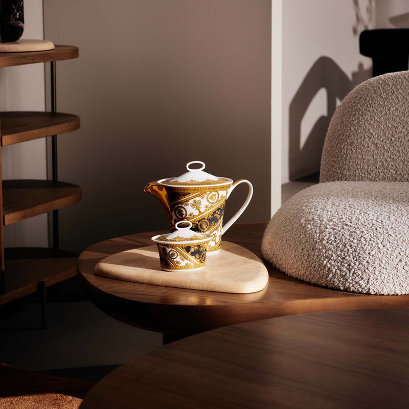 versace i love baroque tea pot black