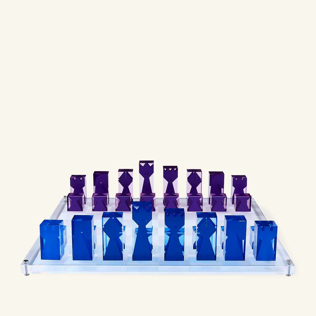 Acrylic Chess Set jonathan adler acrylic chess set