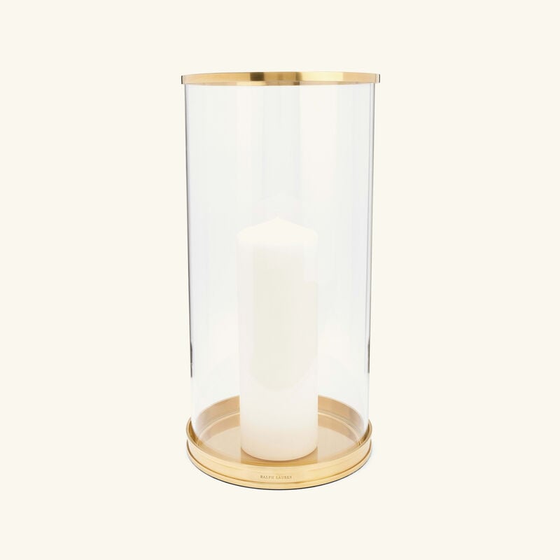 Modern Hurricane Candle Holder Large Gold ralph lauren home modern hurricane candle holder large gold