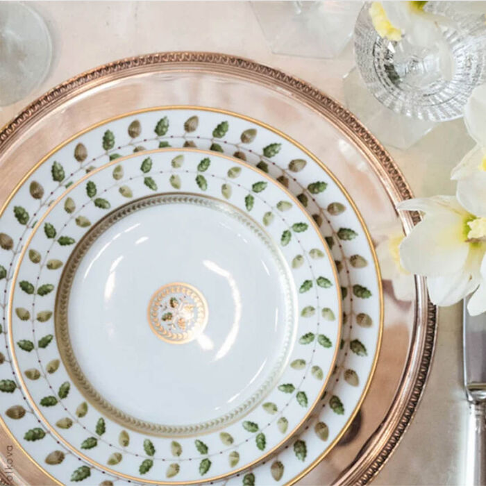 Constance Coffee Saucer Green bernardaud constance coffee saucer green