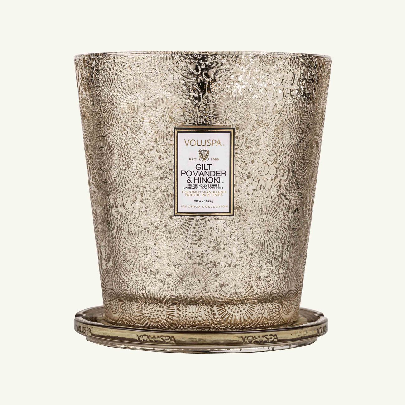 Gilt Pomander & Hinoki Candle voluspa gilt pomander hinoki candle