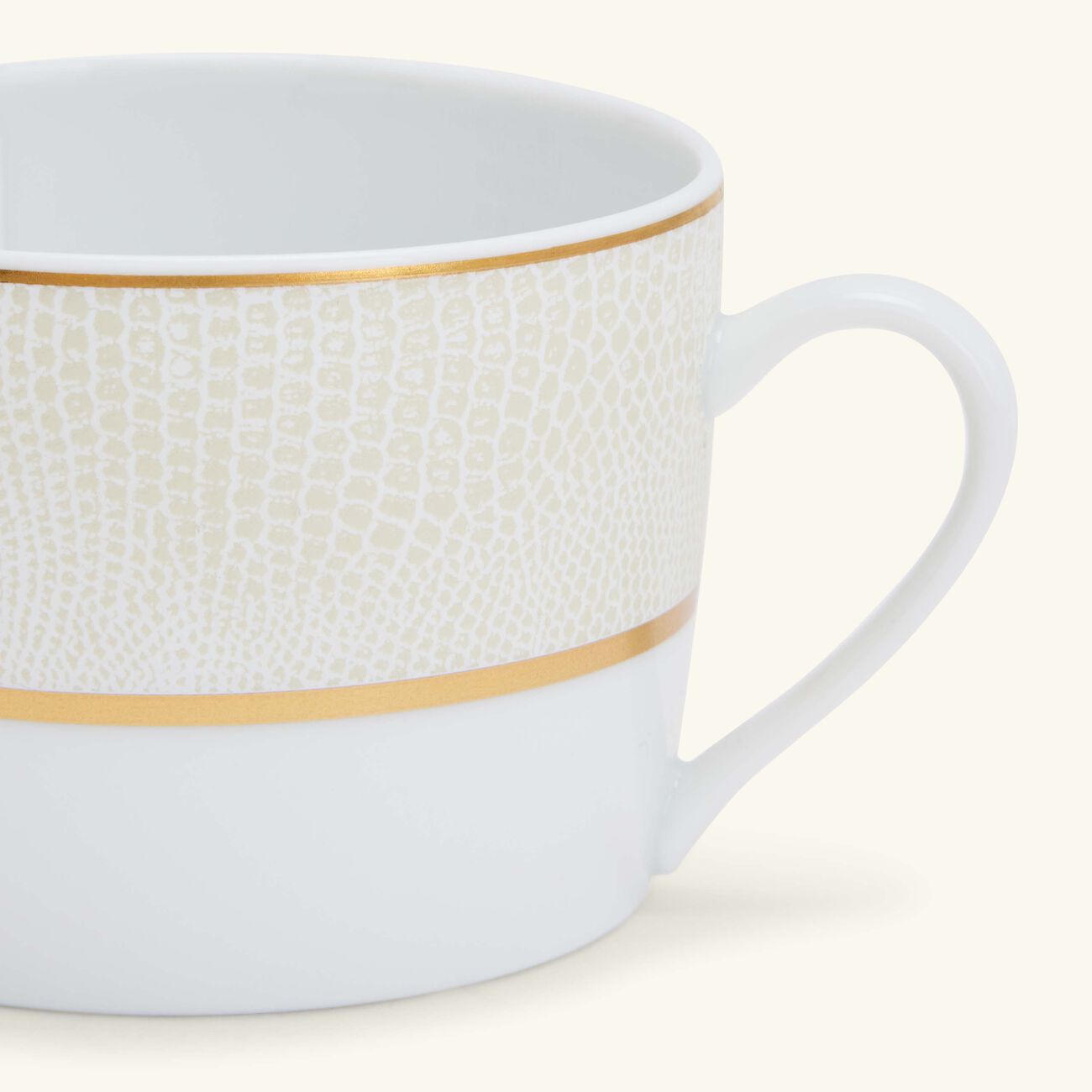 bernardaud sauvage blanc tea cup gold