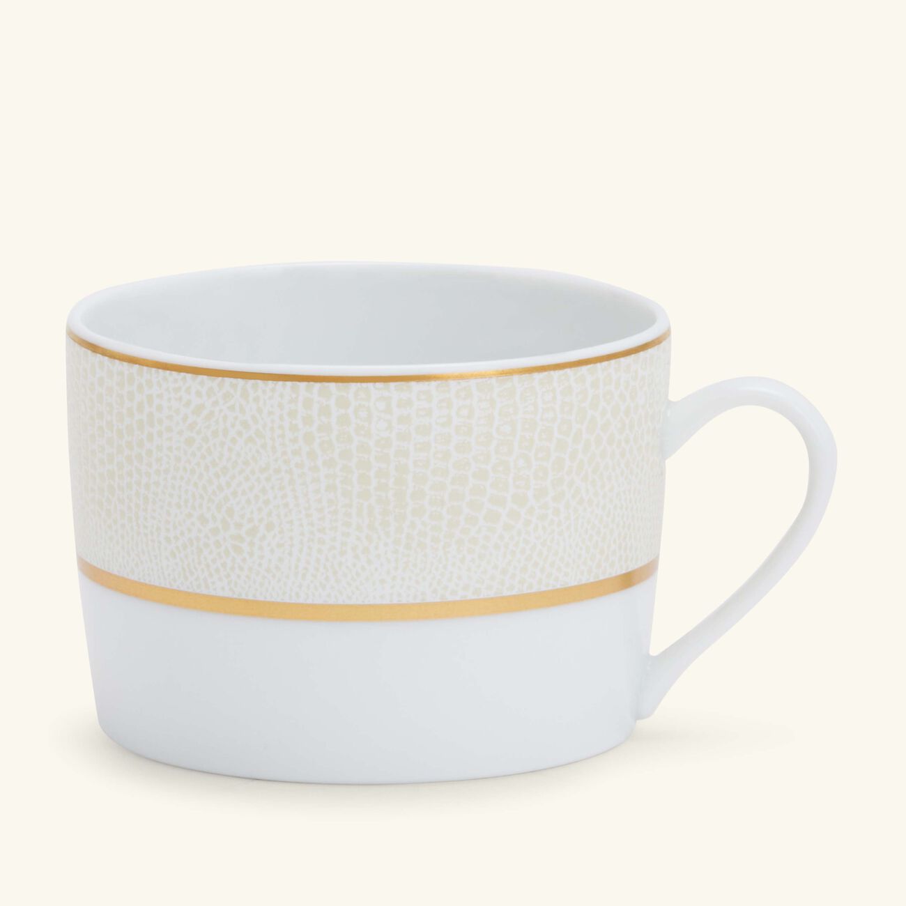 bernardaud sauvage blanc tea cup gold