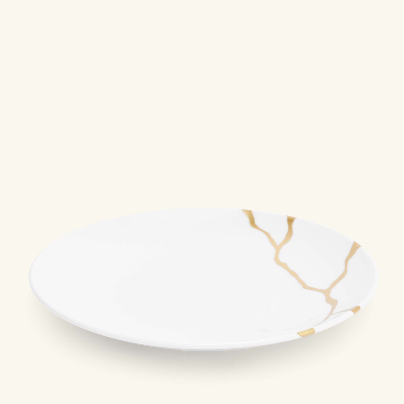 bernardaud kintsugi bread   butter plate round white 16cm