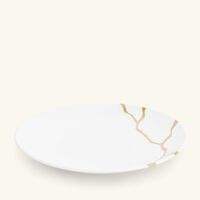 bernardaud kintsugi bread   butter plate round white 16cm