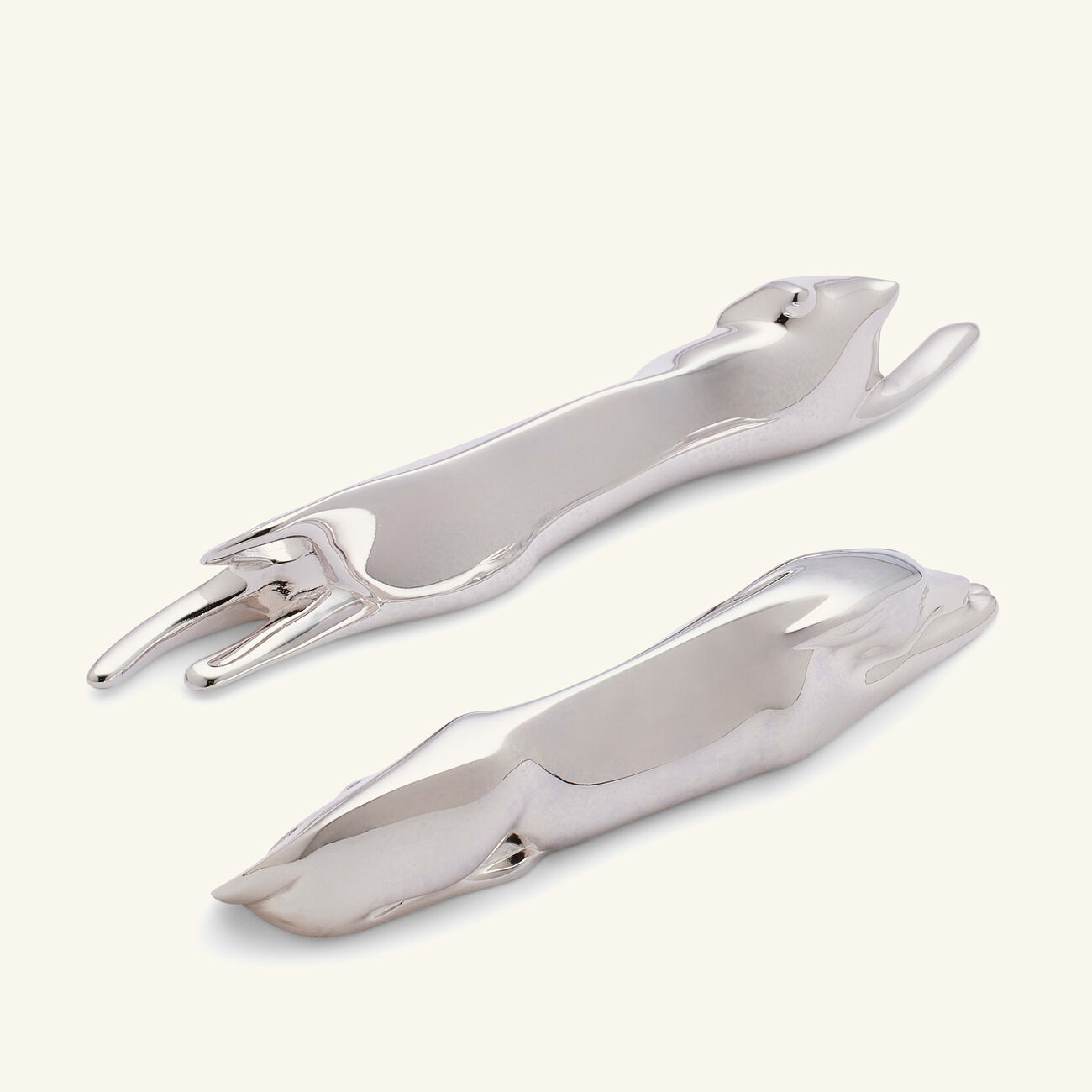 Gallia Dog & Cat Knife Rests Silver Plated christofle gallia dog cat knife rests silver plated