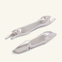 Gallia Dog & Cat Knife Rests Silver Plated christofle gallia dog cat knife rests silver plated