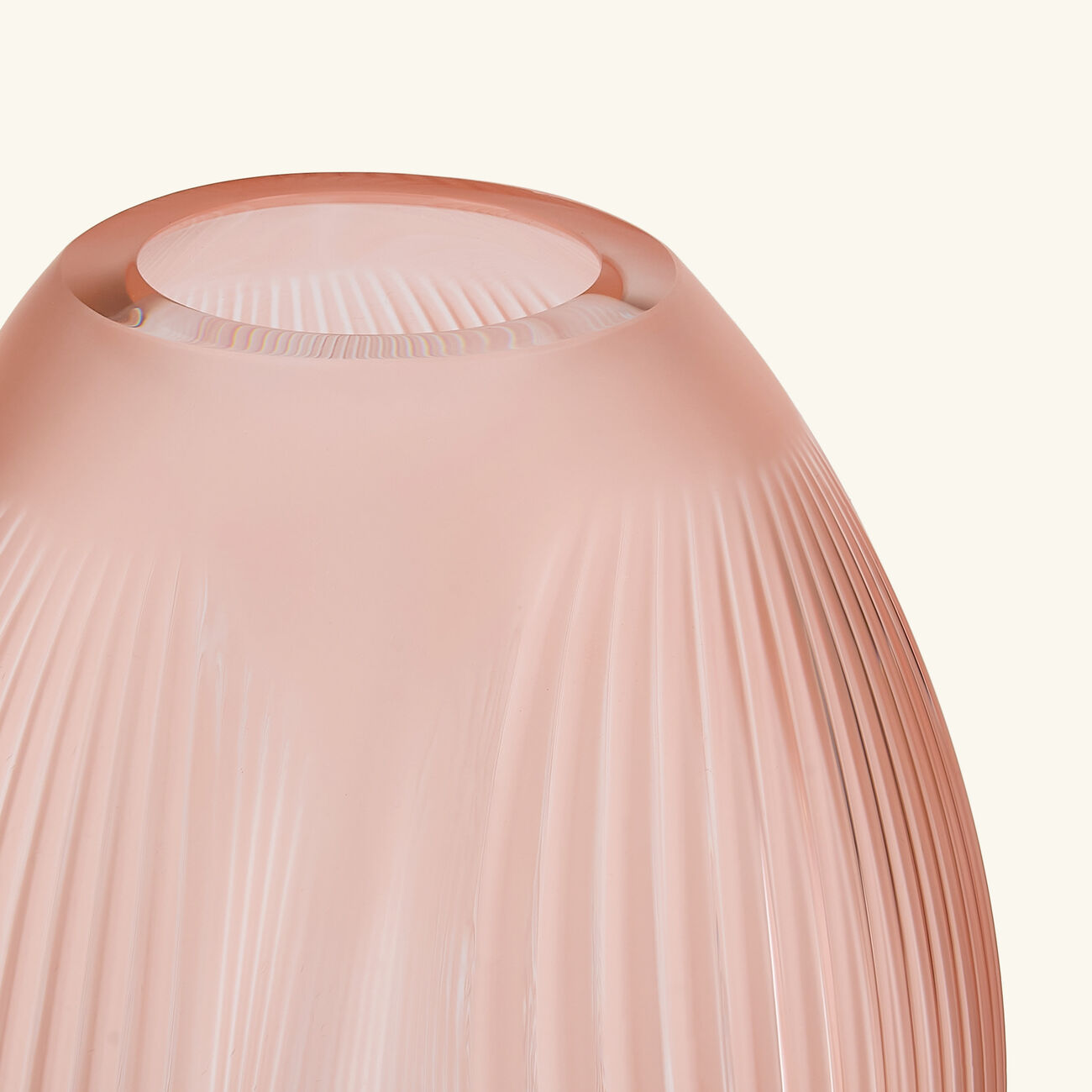 lalique alize vase extra large pink
