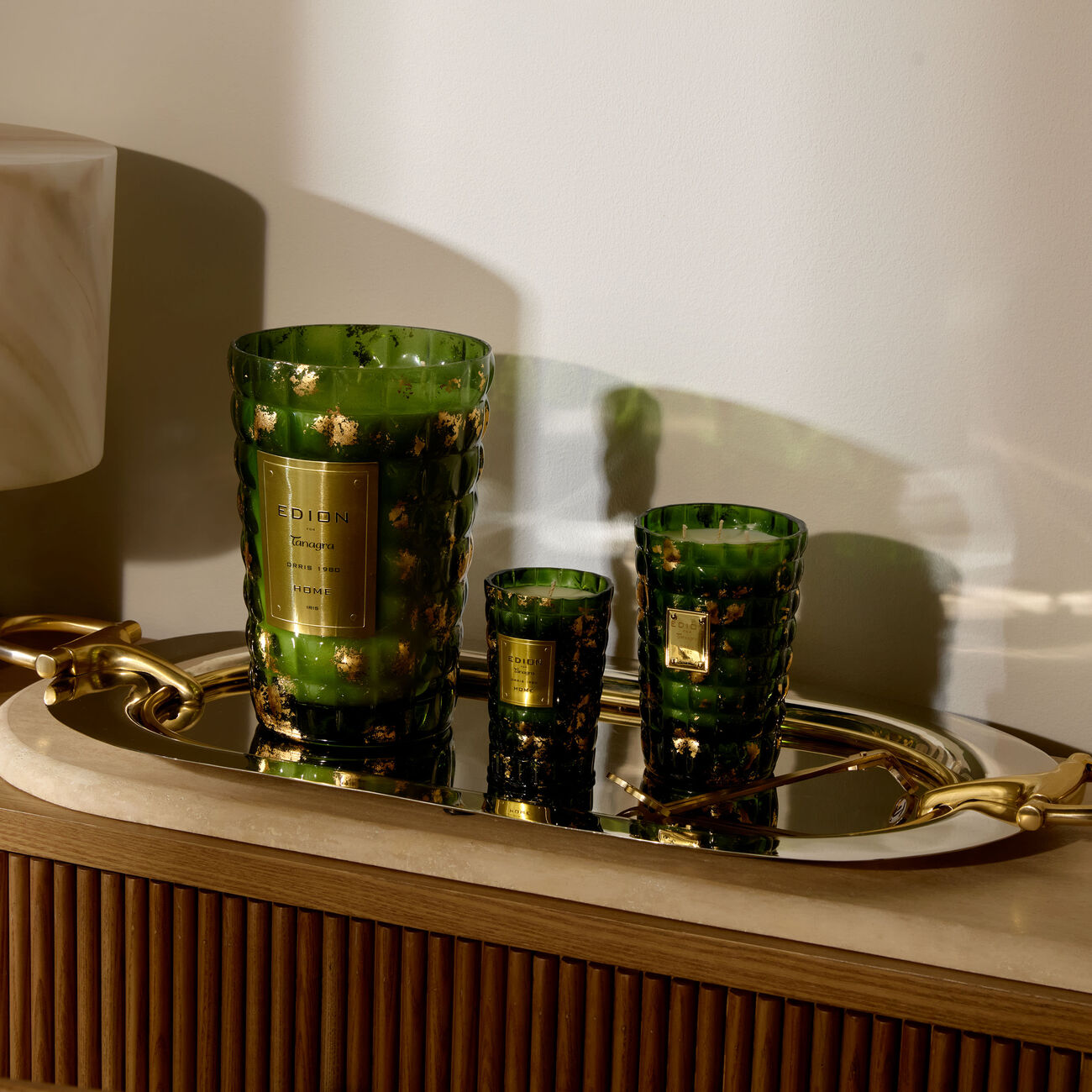 Iris Green Scented Candle 300G edion iris green scented candle 300g