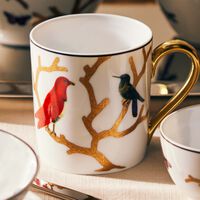 Aux Oiseaux Mug Gold Set Of 2 bernardaud aux oiseaux mug gold set of 2