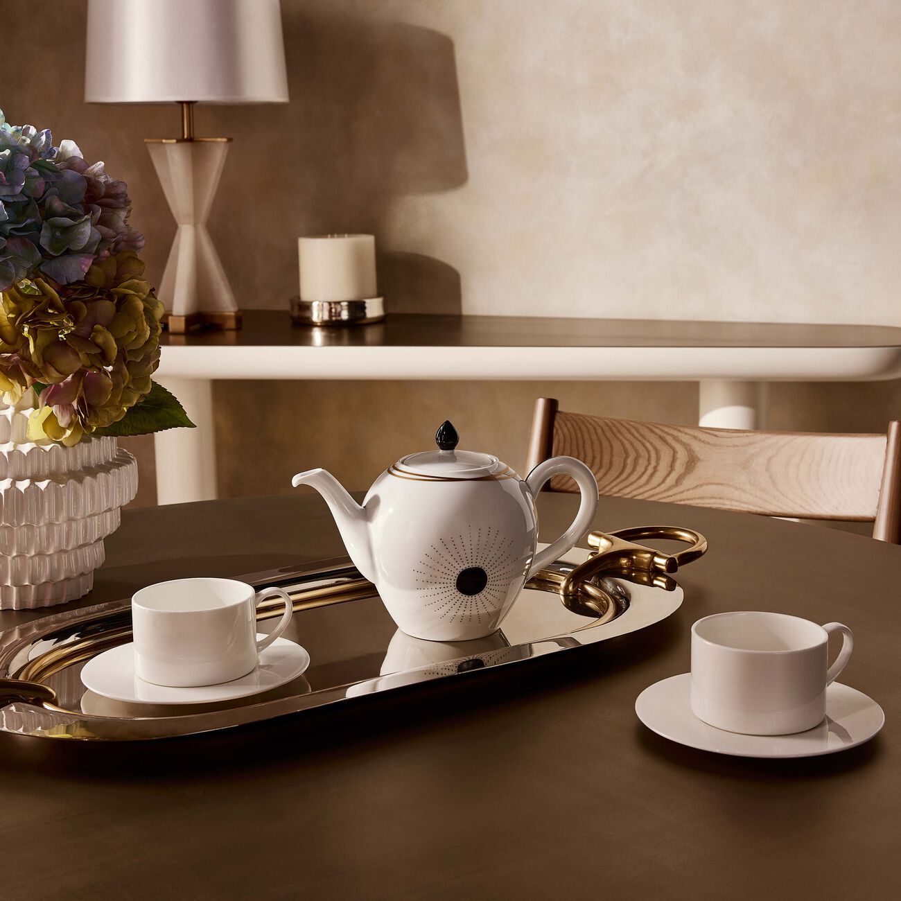 bernardaud aboro teapot white