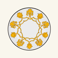 Jaipur Dinner Plate Round Yellow 26cm pinto paris jaipur dinner plate round yellow 26cm