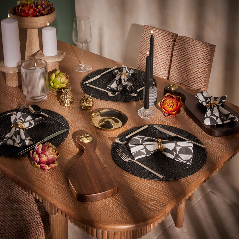 l objet haas serving platter brown set of 2