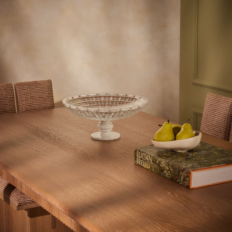 baccarat new antique centerpiece white limited edition