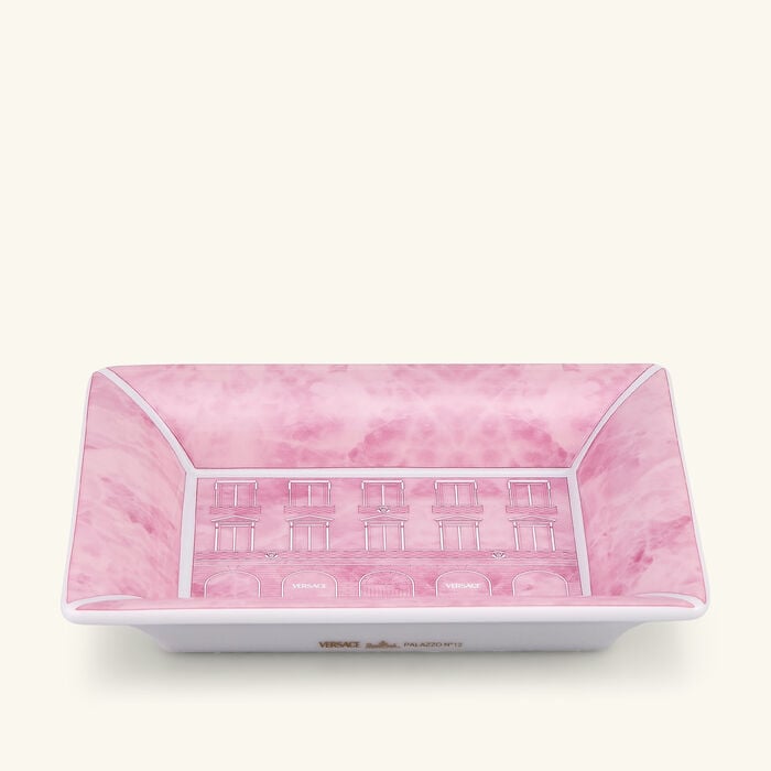 Palazzo Decorative Tray Squre Pink versace palazzo decorative tray squre pink