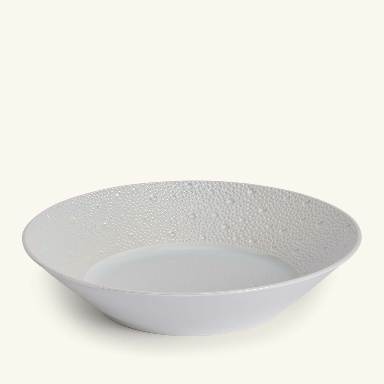bernardaud ecume salad bowl round white 24cm