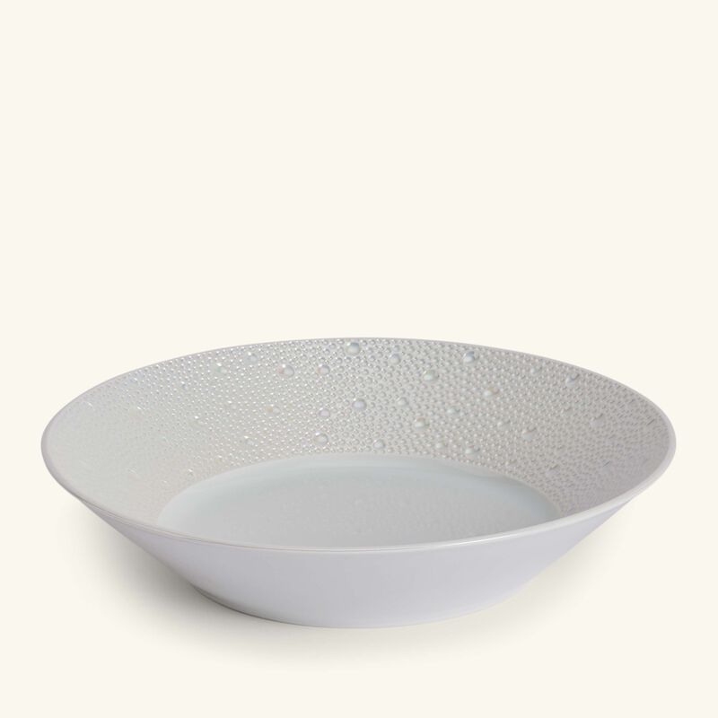 bernardaud ecume salad bowl round white 24cm