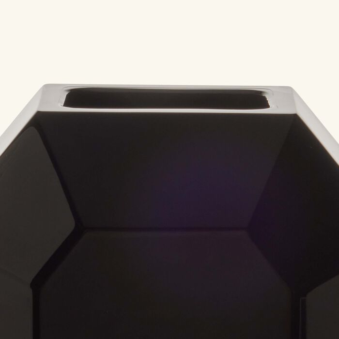 baccarat octogone bud vase small black