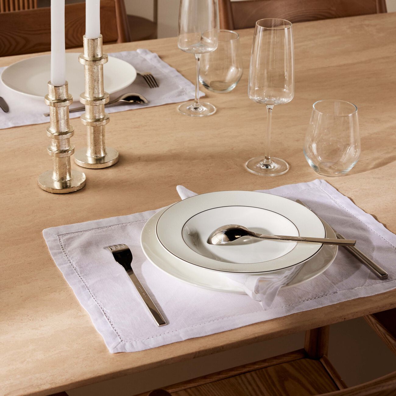 Dune Soup Plate Round White 19cm bernardaud dune soup plate round white 19cm